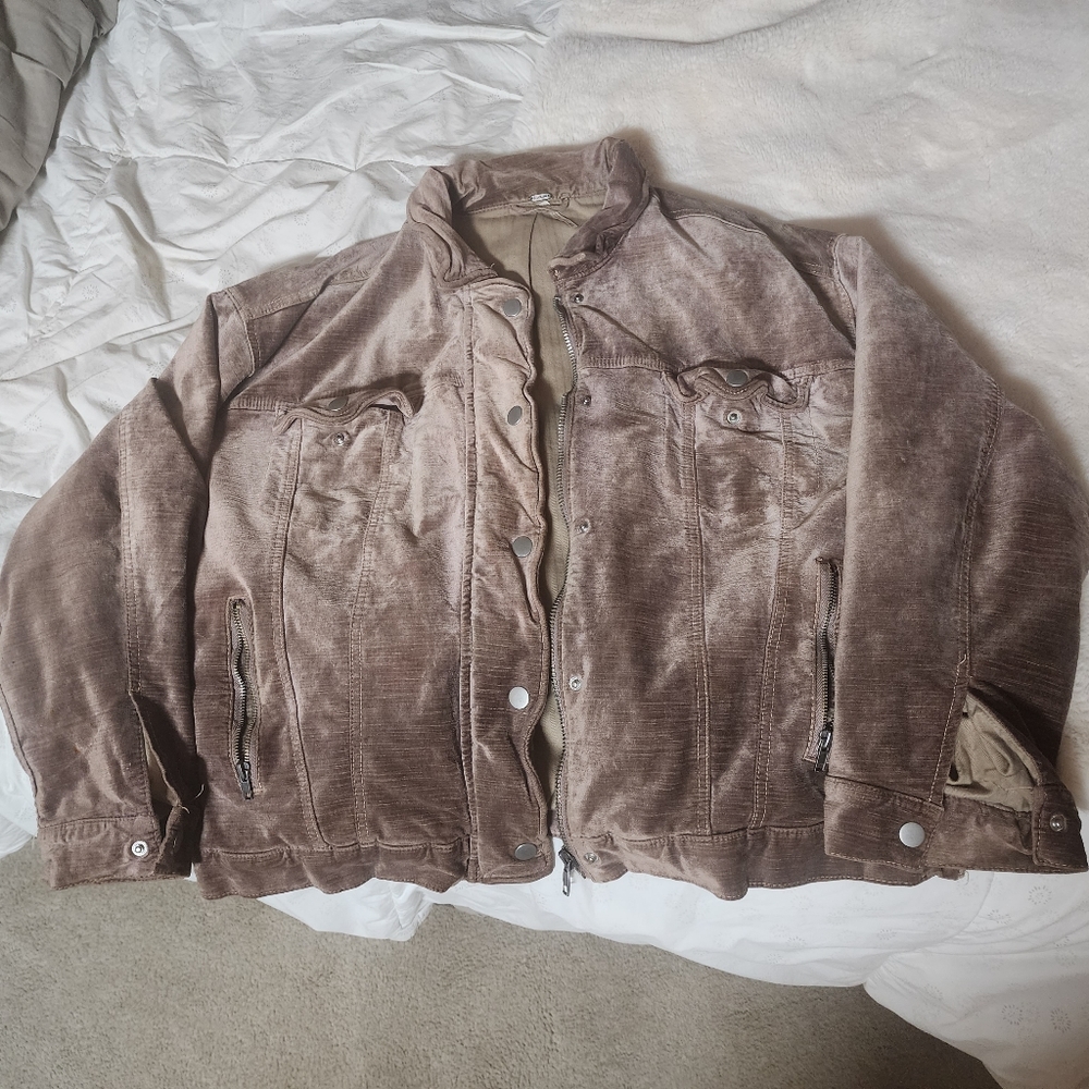 Free people velvet violet jacket